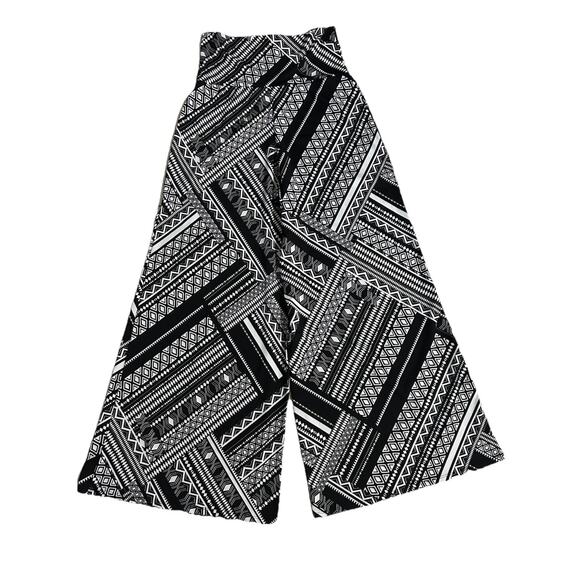 4* Wide Leg Palazzo Pants S Fairy Summer Boho Geo Print Festival Retro Lot Of 4 - Picture 9 of 12